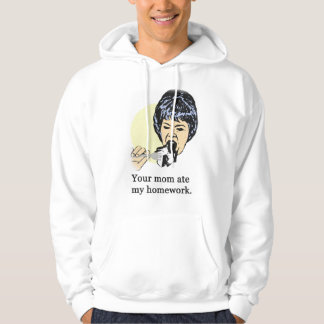 Veste À Capuche Votre maman a mangé mon travail 2