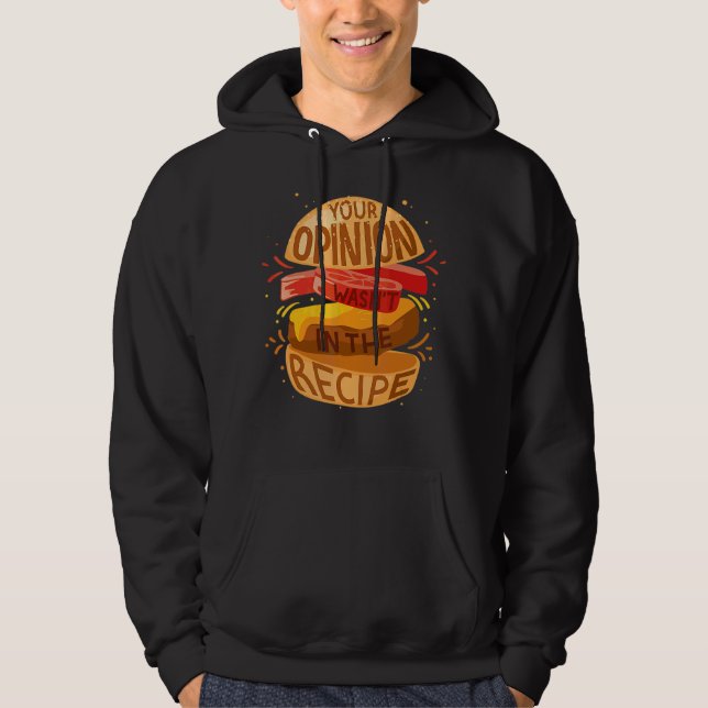 Veste À Capuche Votre opinion n'était pas dans le hamburger de la  (Devant)