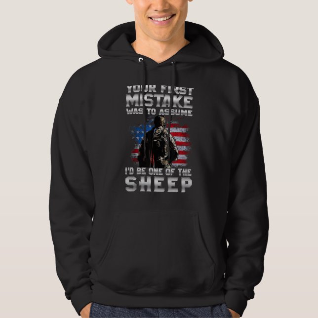 Veste À Capuche Votre Première Erreur Était De Supposer Que Je Ser (Devant)