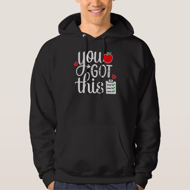 Veste À Capuche Vous Avez Ce Dernier Jour D'Enseignant Étudiant Te (Devant)