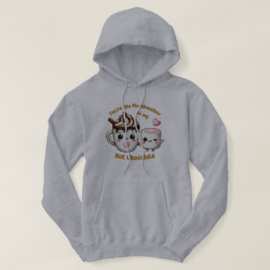 Veste À Capuche Vous êtes le Marshmallow to My Heart - Choc chaud 