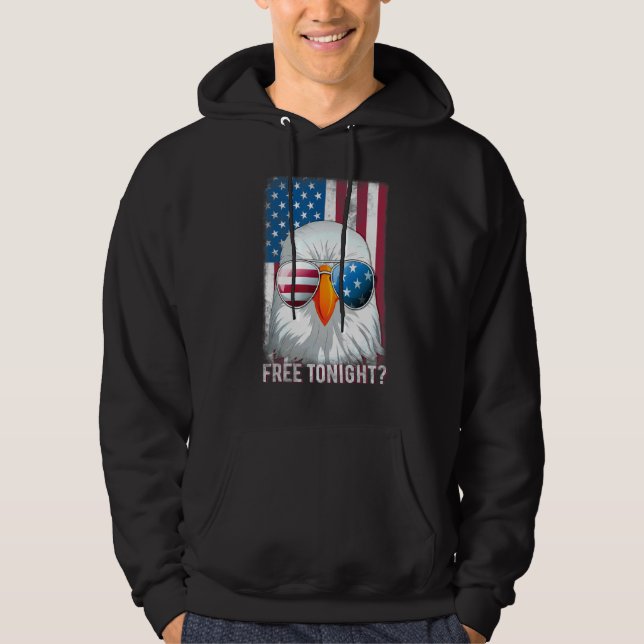 Veste À Capuche Vous Libérez Ce Soir Aigle 4 juillet Amérique Vint (Devant)