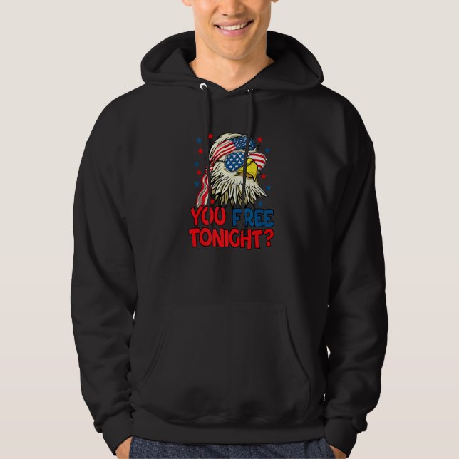 Veste À Capuche Vous Libérez Ce Soir Bald Eagle Mullet American Fl (Devant)