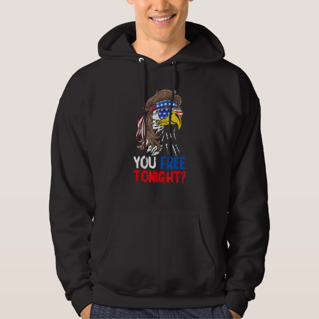 Veste À Capuche Vous Libérez Ce Soir Patriotique Aigle Drapeau Amé (Devant)