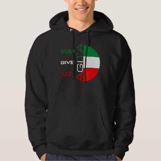 Veste À Capuche Vous Me Donnez Agita Humour Citation Italienne 10