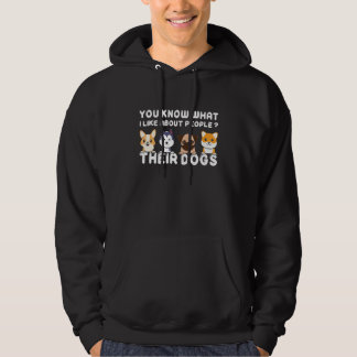 Veste À Capuche Vous savez ce que j'aime chez les gens Leurs chien