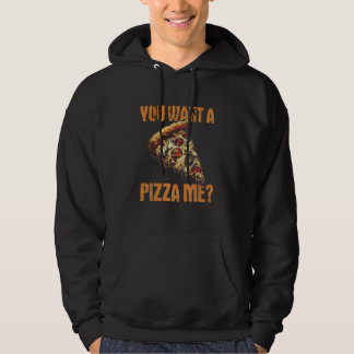 Veste À Capuche Vous voulez une Pizza Moi   Pizza  Pun