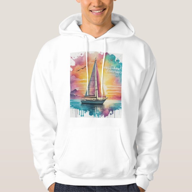 Veste À Capuche Voyages de coeur (Devant)