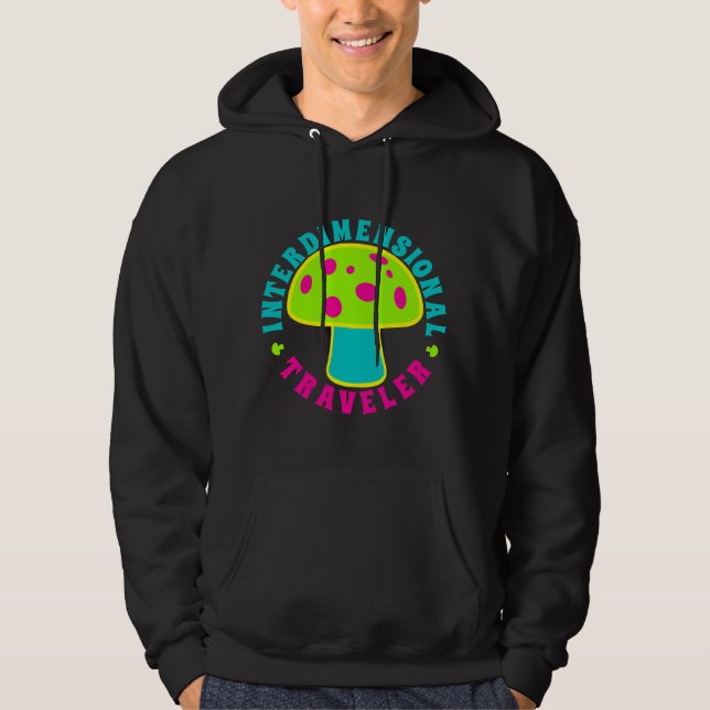 Veste À Capuche Voyageur d'Interdimensional - champignons (Devant)