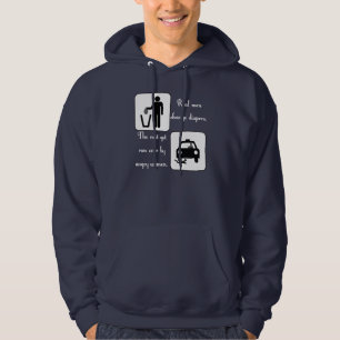 Veste À Capuche Vraies couches-culottes de changement d'hommes
