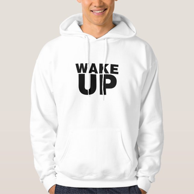 Veste À Capuche Wake up Black (Devant)