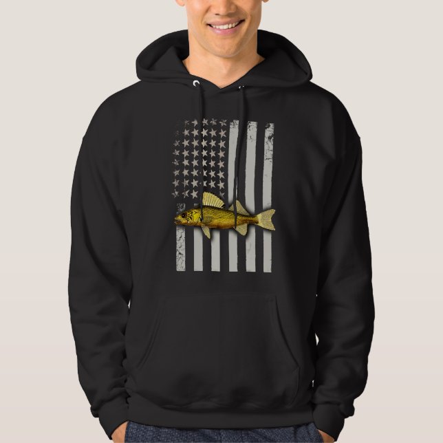 Veste À Capuche Walleye Fishing Usa 1 (Devant)