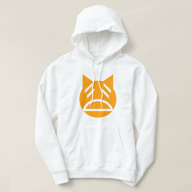 Veste À Capuche Weary Emoji Cat (Design devant)