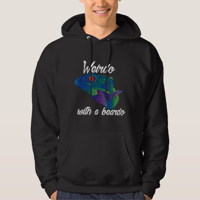Veste À Capuche Weirdo Avec Un Dragon Porté Par Un Beardo (Devant)