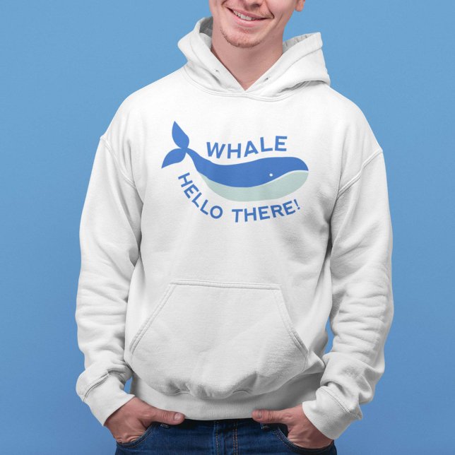 Veste À Capuche Whale Bonjour Là ! (Whale Hello There! Hoodie)