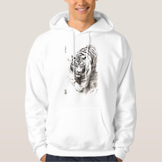 Veste À Capuche Whispers of the Wild : White Tiger Collection -