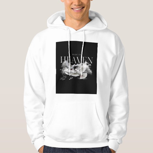 Veste À Capuche White Heaven Streetwear T-Shirt Design (Devant)