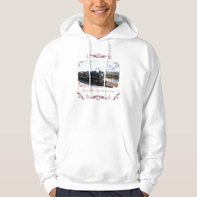 Veste À Capuche White Pass Train en Sweatshirt à capuchon de neige (Devant)
