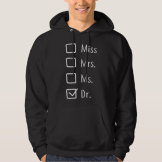 Veste À Capuche Womens Doctor Gifts For Women - Miss Mrs Ms Doctor