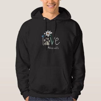 Veste À Capuche Womens Dog Mom Life Daisy Dog Lover Love Dog