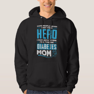 Veste À Capuche Womens T1D Mom Diabetic Type 1 Diabetes Awareness