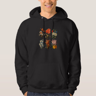 Veste À Capuche Womens Vintage Inspired Flower Botanical Chart Flo
