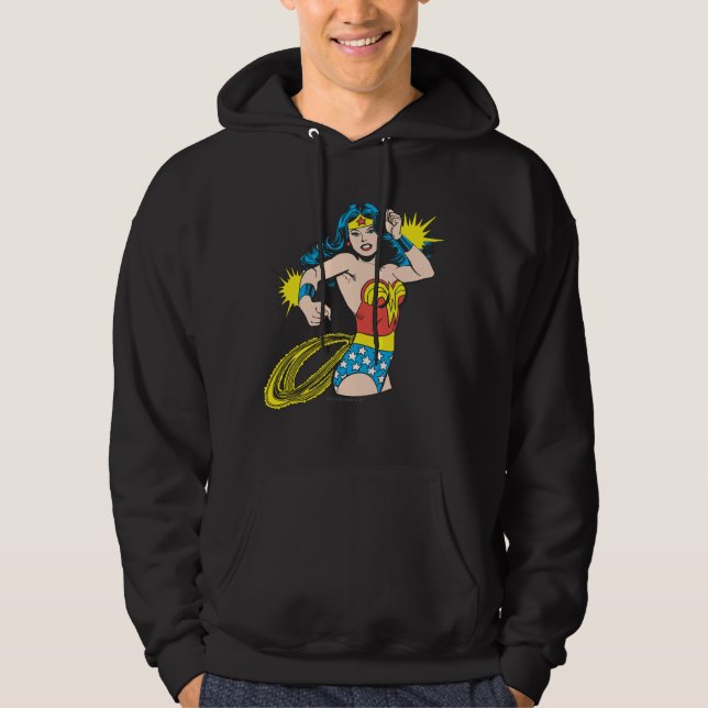Veste À Capuche Wonder Woman Twist avec des menottes brillantes (Devant)