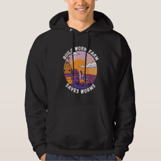 Veste À Capuche Worm Farmer Build Worm Farm Sunset Barnyard Worm F