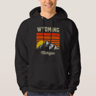 Veste À Capuche Wyoming Michigan Hometown City State États-Unis