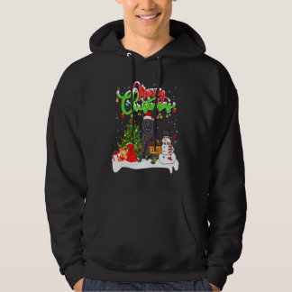 Veste À Capuche Xmas Lighting Matching Santa Belgian Sheepdog Dog 