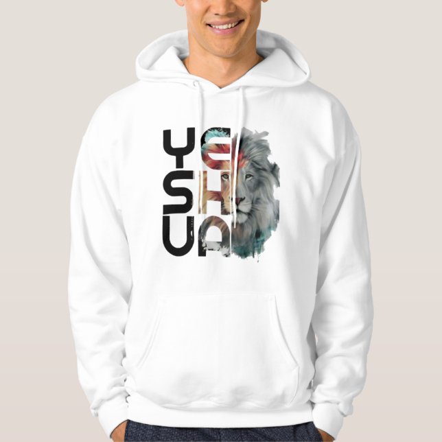 Veste À Capuche Yeshua Lion Unisex (Devant)