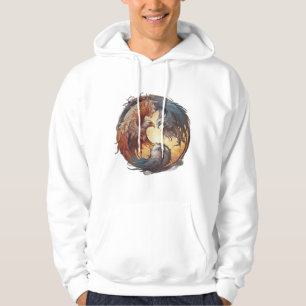 Veste À Capuche Yin Yang Phoenix - Renaissance par l'équilibre