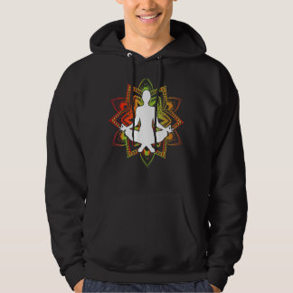 Veste À Capuche Yoga Design Yoga Posture Pose Méditation Relaxati
