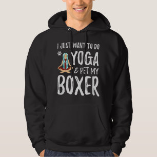 Veste À Capuche Yoga et boîte pour Funny Chien Maman Idée cadeau