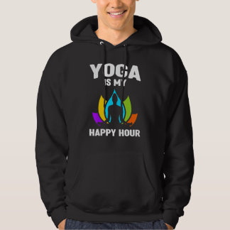 Veste À Capuche Yoga Is My Happy Hour Guru Sport Workout USA For M