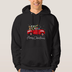 Veste À Capuche Yorkie Red Truck Noël Santa Hat Chien Noël Noël
