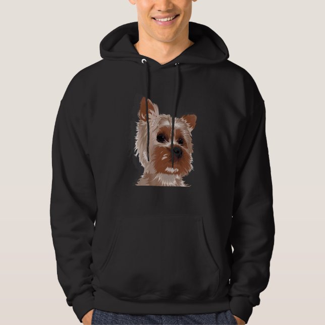Veste À Capuche Yorkshire Terrier Chien Yorki Chien Organisateur (Devant)