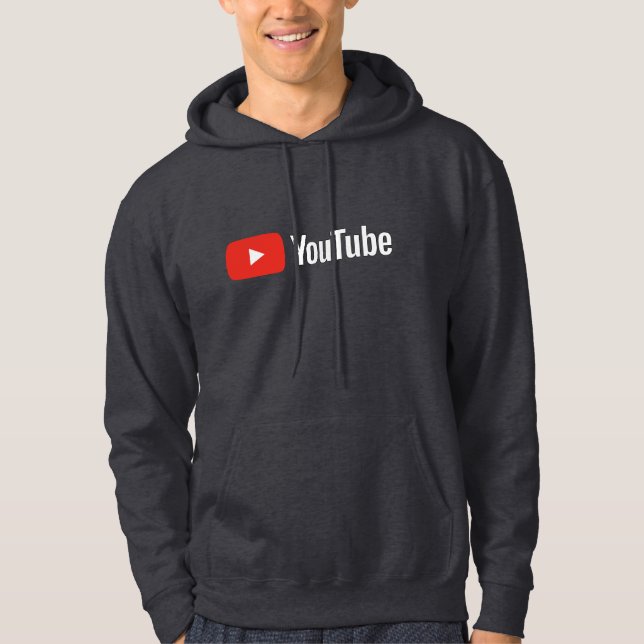 Veste À Capuche YouTube-Inspired Logo T-Shirt for Video Fans (Devant)