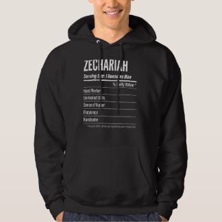 Veste À Capuche Zechariah Taille du service Nutrition Étiquette Ca