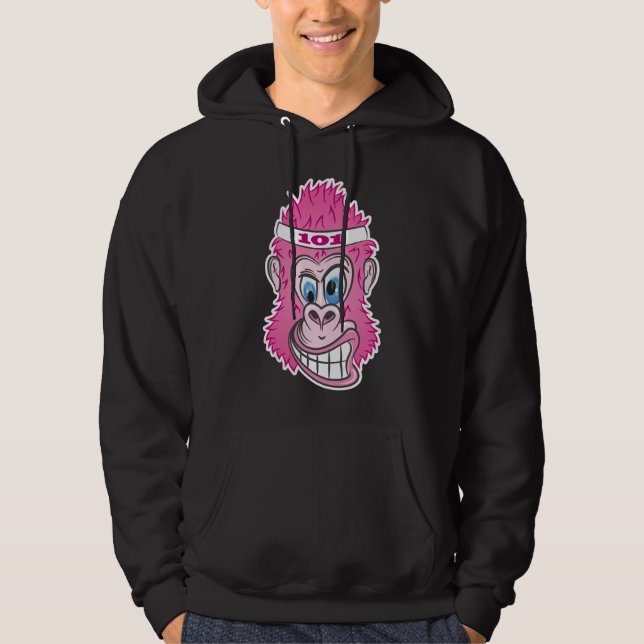Veste À Capuche ZOMG, gorilles dans le sauvage (Devant)