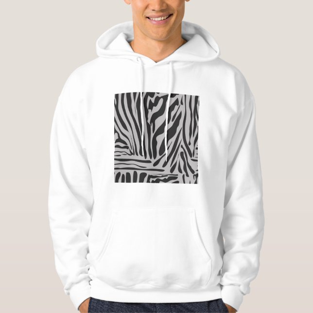 Veste À Capuche Zoo animal cadeau, Zebra Skprint, Safari animal (Devant)