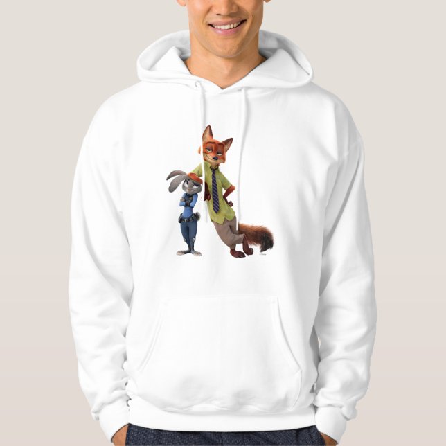 Veste À Capuche Zootopie| Judy & Nick - Juste Chilling! (Devant)
