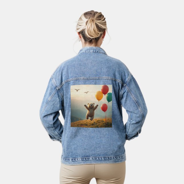 Veste bébé ours volant avec ballons (Modèle)