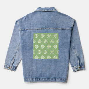 Veste Dainty Daisy Denim (Sage Green & White)