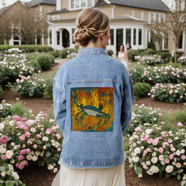 Veste de jean de crabe agitant (Mariage Retour)