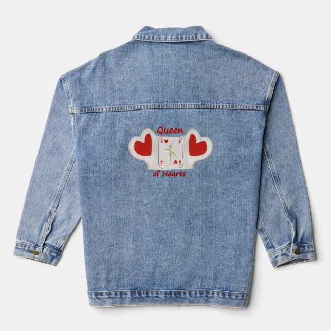 Veste Denim avec Reine des coeurs design (Verso)