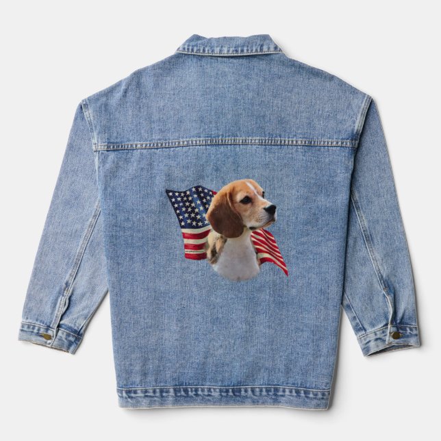 Veste Denim Beagle patriotique (Verso)