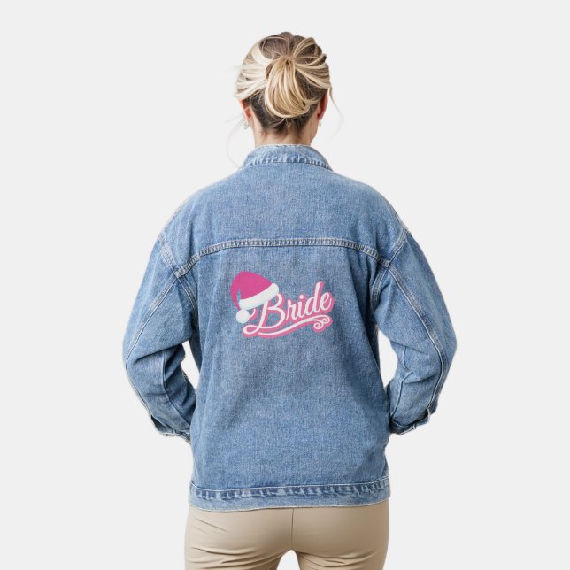 Veste Denim de la mariée de vacances rose (Modèle)