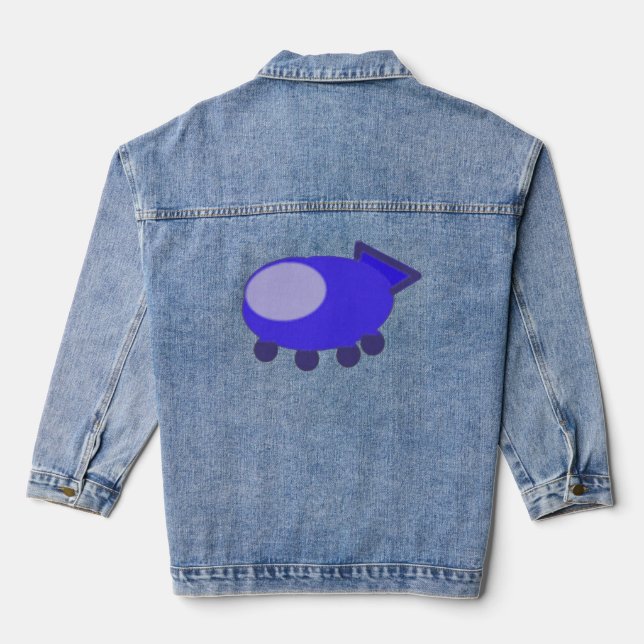 Veste Denim de vaisseau bleu (Verso)