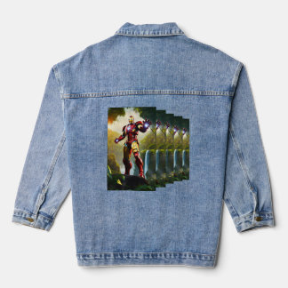 Veste Denim Décontractée imprimée Ironman